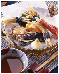 野菜の切り込み精進揚げ